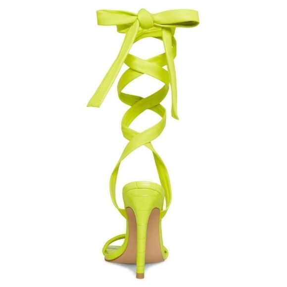 Steve Madden Utilize Tie Up Stiletto in Yellow - Picture 3 of 6